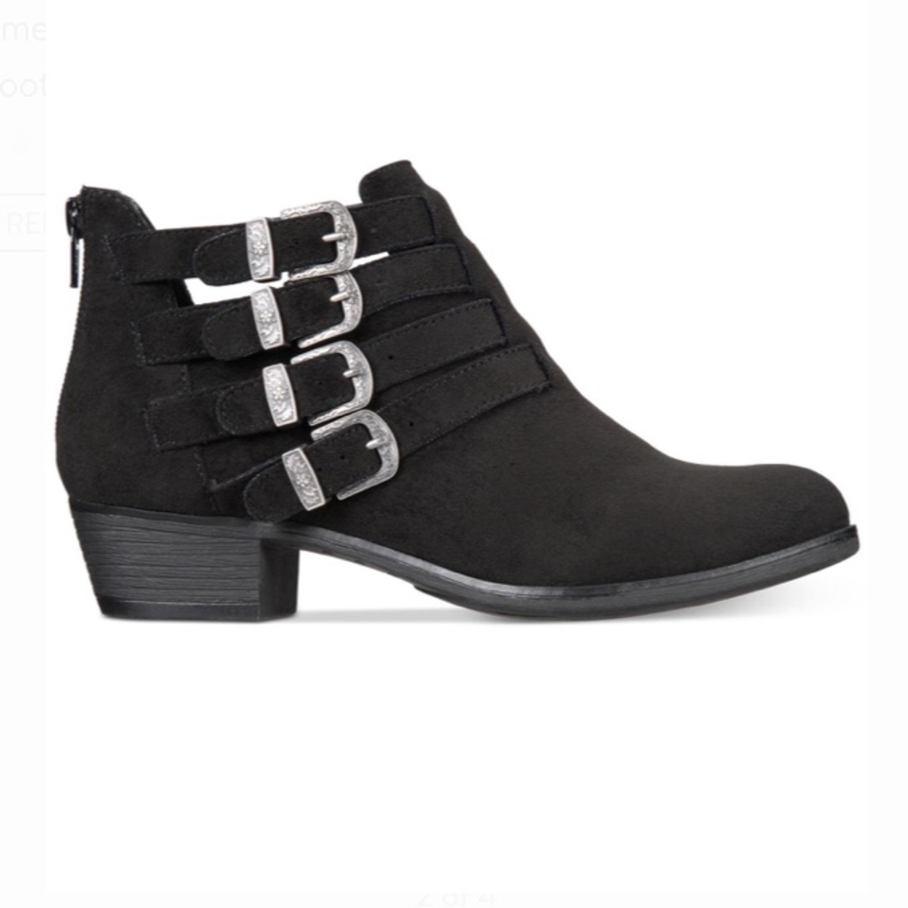 AMERICAN RAG like new silver buckle booties